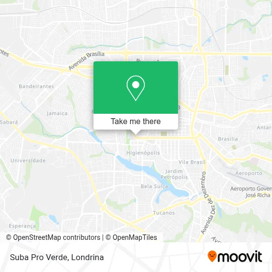 Suba Pro Verde map