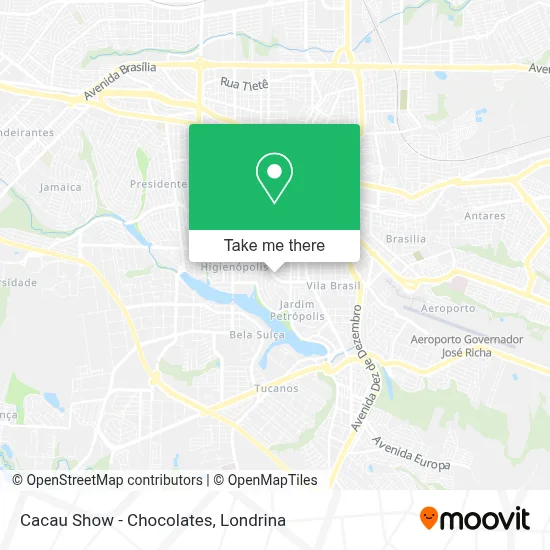Cacau Show - Chocolates map