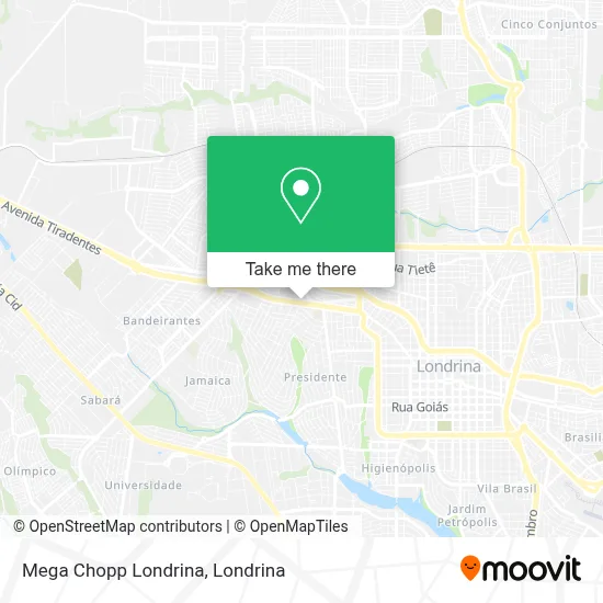 Mega Chopp Londrina map