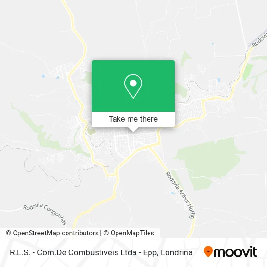 R.L.S. - Com.De Combustiveis Ltda - Epp map