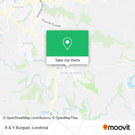 R & Y Burguer map
