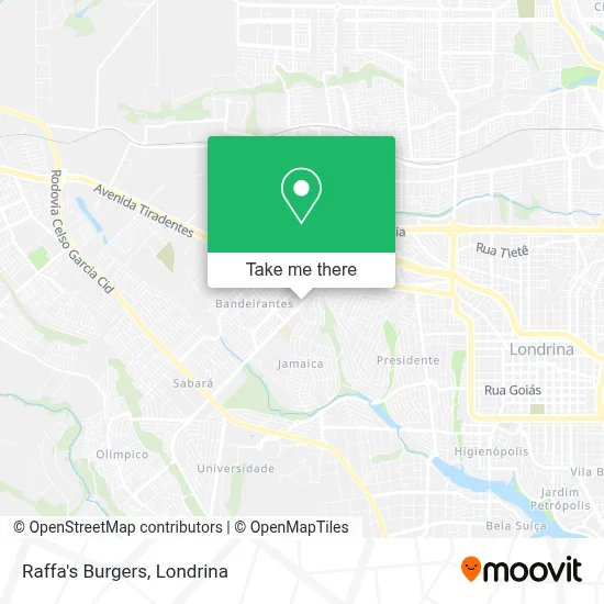 Raffa's Burgers map