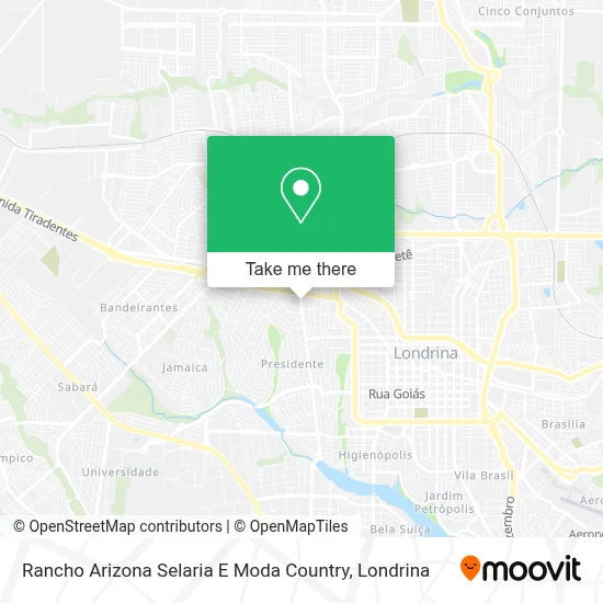 Rancho Arizona Selaria E Moda Country map