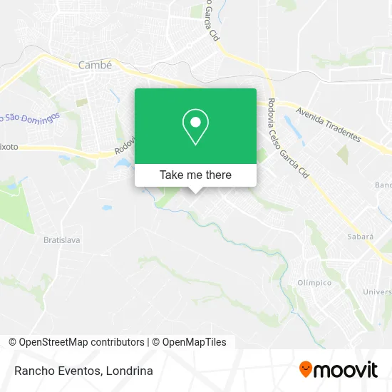 Rancho Eventos map