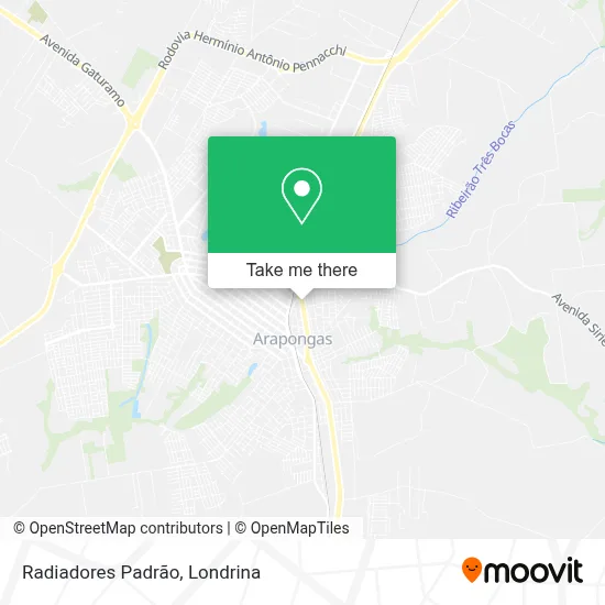 Radiadores Padrão map