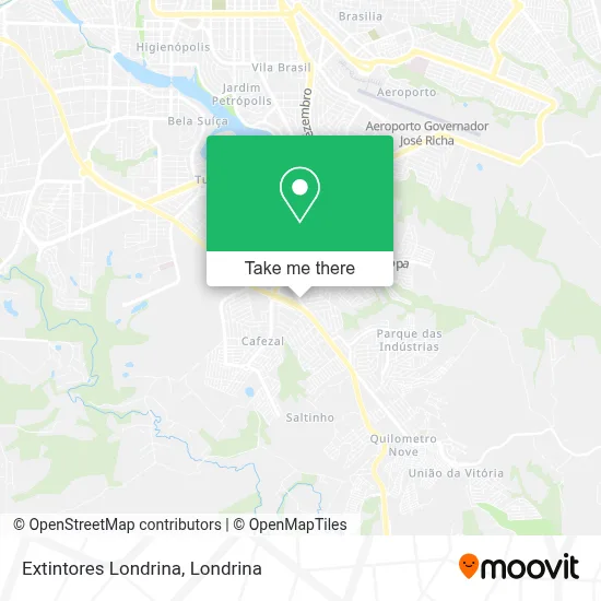 Extintores Londrina map