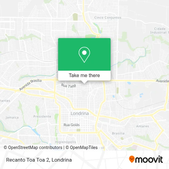 Recanto Toa Toa 2 map