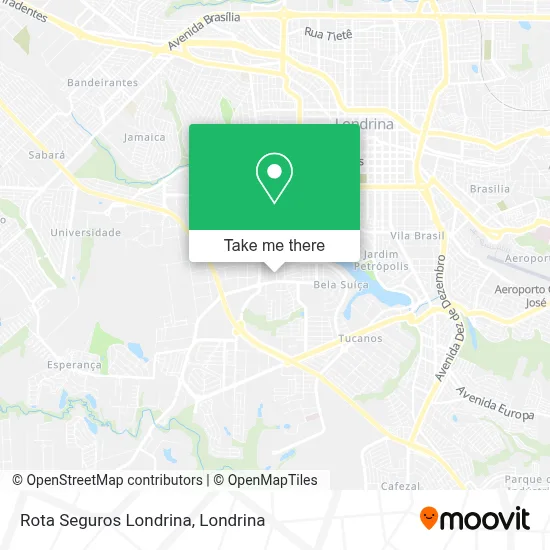 Rota Seguros Londrina map