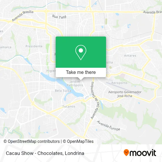 Cacau Show - Chocolates map
