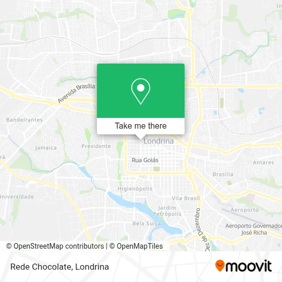 Rede Chocolate map
