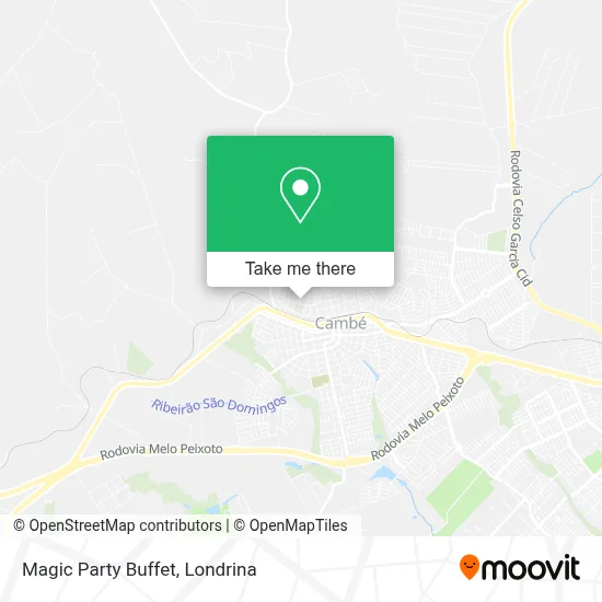 Magic Party Buffet map