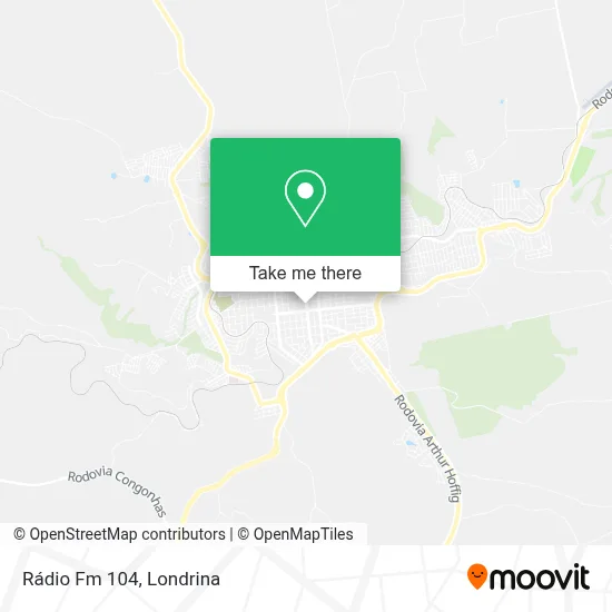 Rádio Fm 104 map