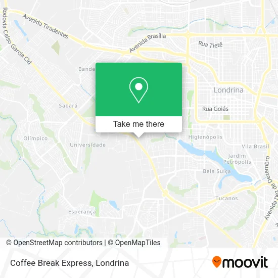 Coffee Break Express map