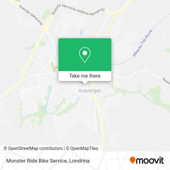 Monster Ride Bike Service map