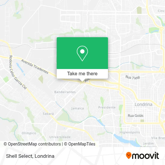 Shell Select map