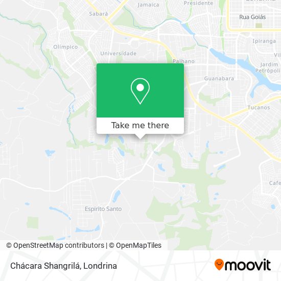 Chácara Shangrilá map