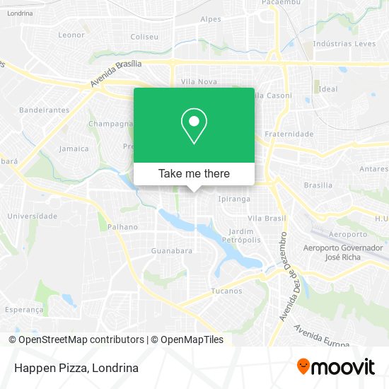 Mapa Happen Pizza