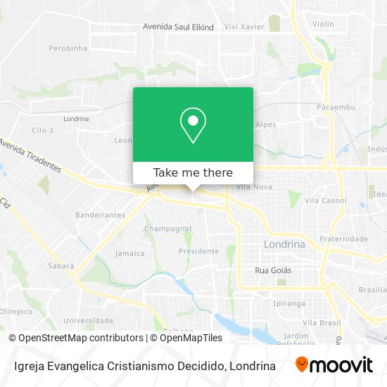 Igreja Evangelica Cristianismo Decidido map
