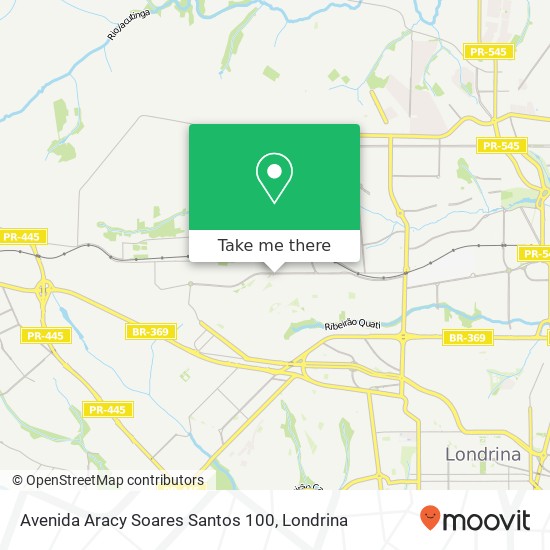 Avenida Aracy Soares Santos 100 map