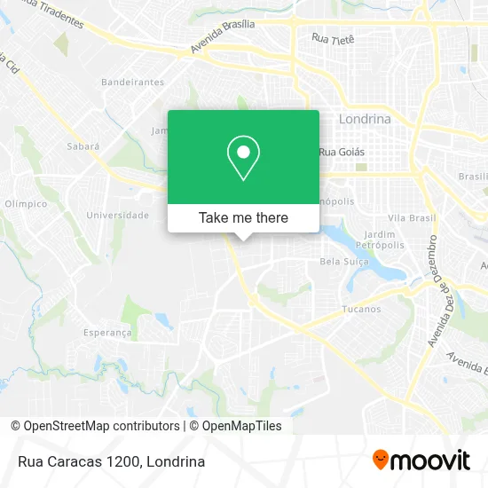 Rua Caracas 1200 map