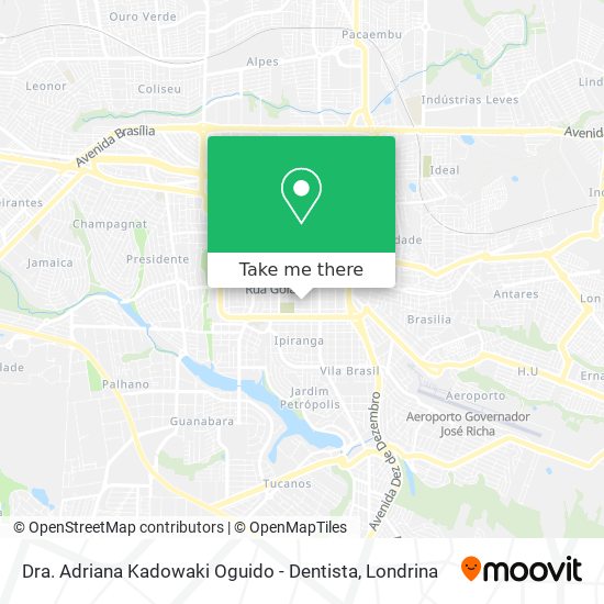 Dra. Adriana Kadowaki Oguido - Dentista map
