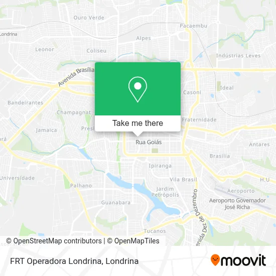 FRT Operadora Londrina map