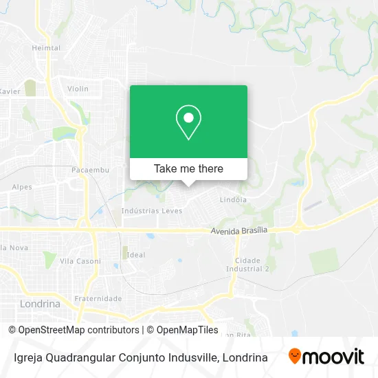 Igreja Quadrangular Conjunto Indusville map