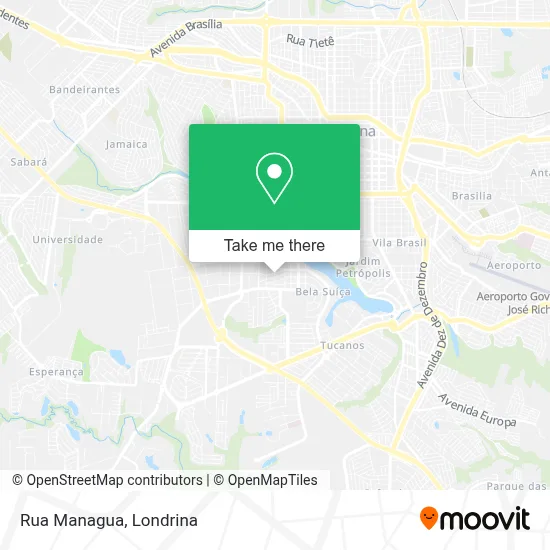 Rua Managua map