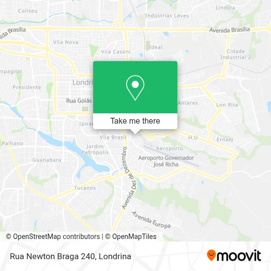 Rua Newton Braga 240 map