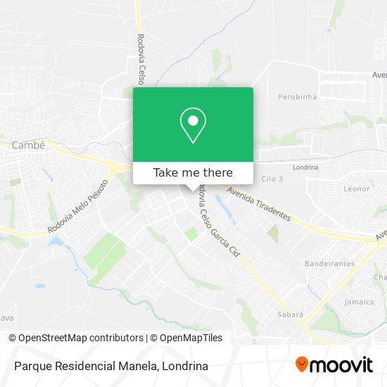 Parque Residencial Manela map
