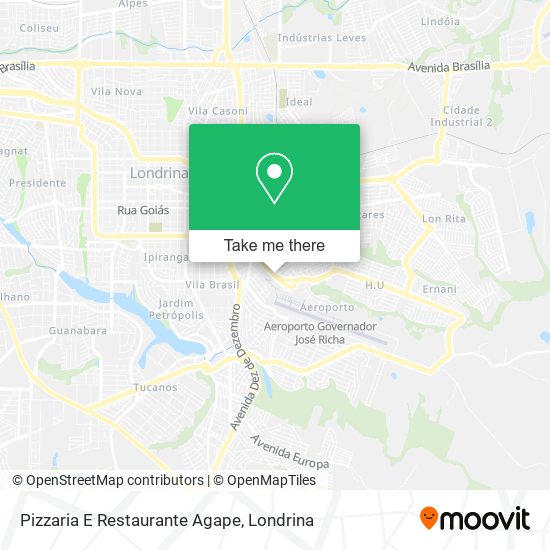 Pizzaria E Restaurante Agape map