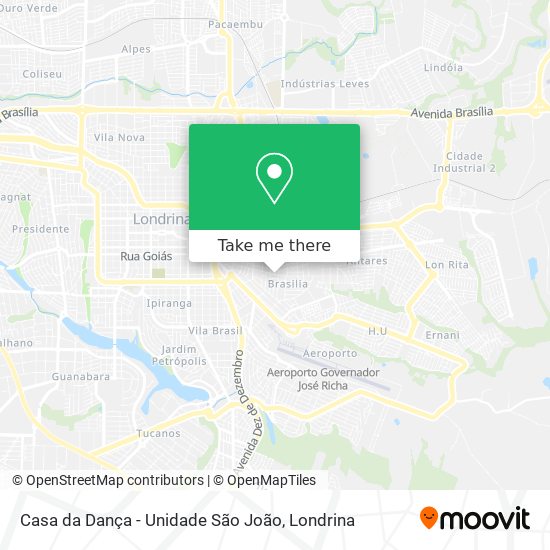 Casa da Dança - Unidade São João map