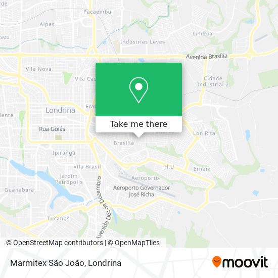 Marmitex São João map