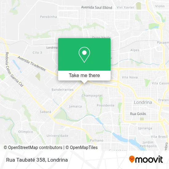 Rua Taubaté 358 map