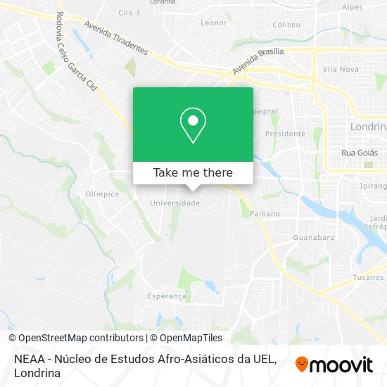 NEAA - Núcleo de Estudos Afro-Asiáticos da UEL map