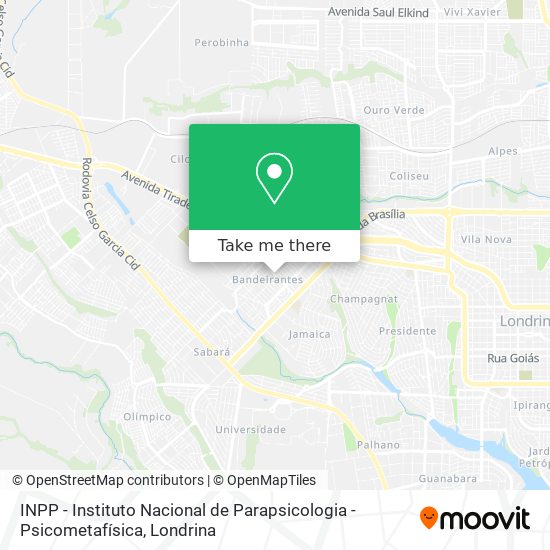INPP - Instituto Nacional de Parapsicologia - Psicometafísica map