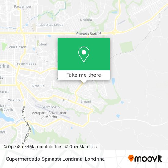Mapa Supermercado Spinassi Londrina