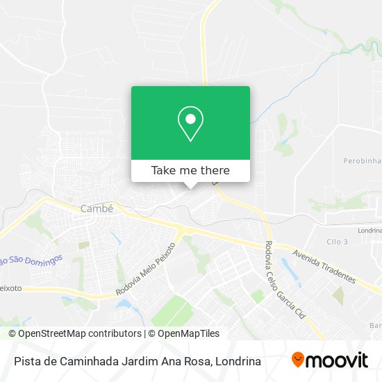 Pista de Caminhada Jardim Ana Rosa map