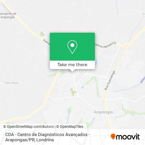 CDA - Centro de Diagnósticos Avançados - Arapongas / PR map