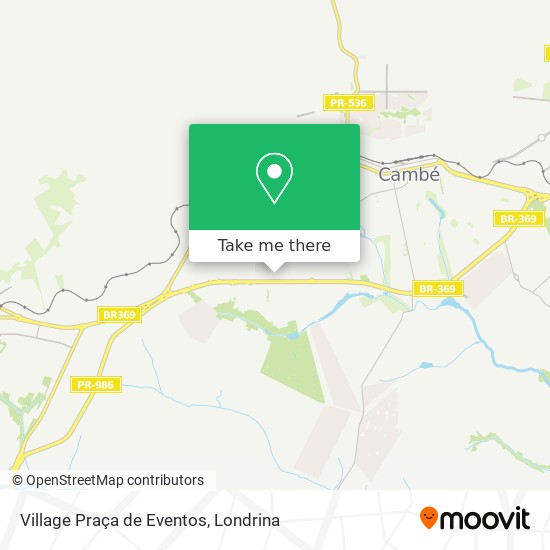 Village Praça de Eventos map