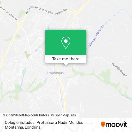 Colégio Estadual Professora Nadir Mendes Montanha map