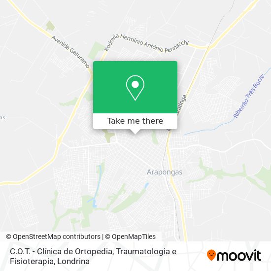 C.O.T. - Clínica de Ortopedia, Traumatologia e Fisioterapia map