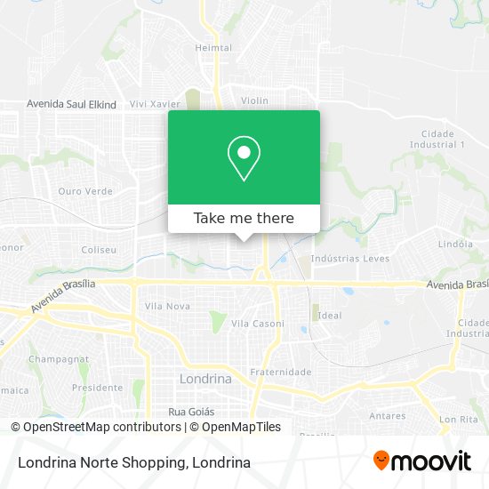 Londrina Norte Shopping map