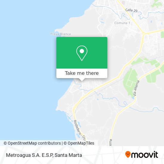 Metroagua S.A. E.S.P map