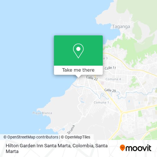 Hilton Garden Inn Santa Marta, Colombia map