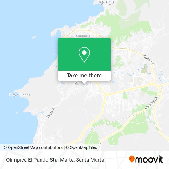 Olimpica El Pando Sta. Marta map