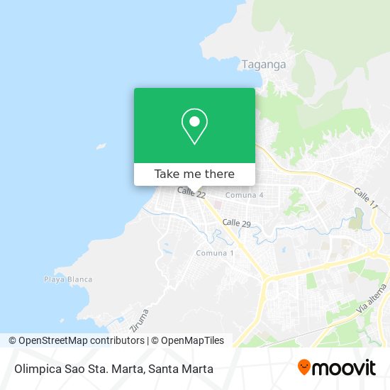 Olimpica Sao Sta. Marta map