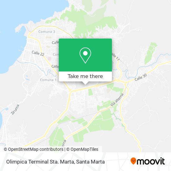 Mapa de Olimpica Terminal Sta. Marta