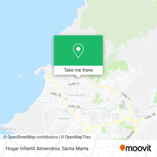 Mapa de Hogar Infantil Almendros
