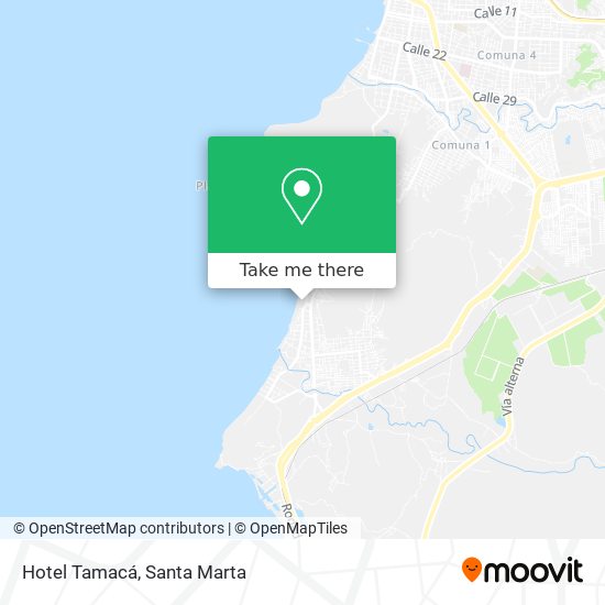 Hotel Tamacá map